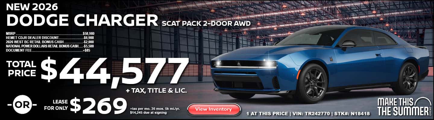 2026 DODGE CHARGER SCAT PACK