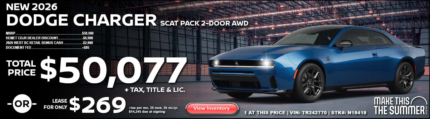 2026 DODGE CHARGER SCAT PACK