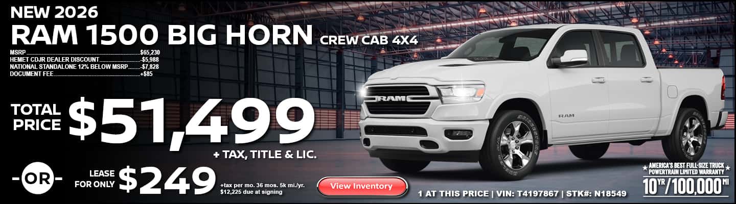 2026 RAM 1500 BIG HORN