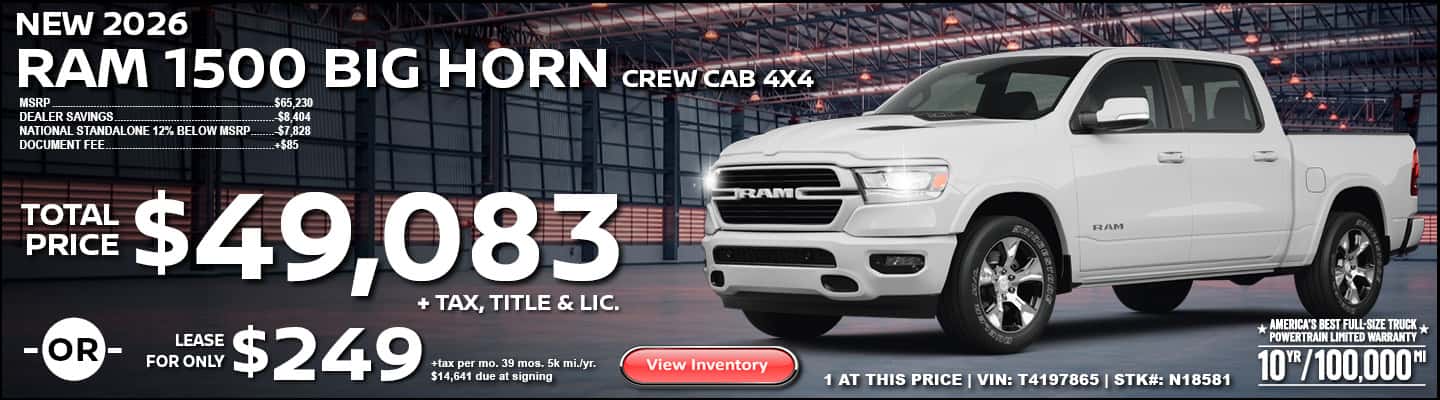 2026 RAM 1500 BIG HORN