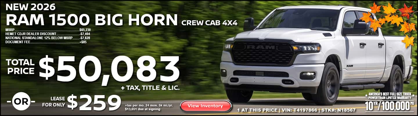 2026 RAM 1500 BIG HORN