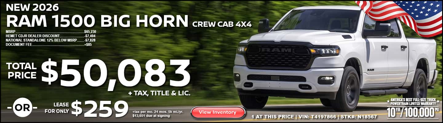 2026 RAM 1500 BIG HORN