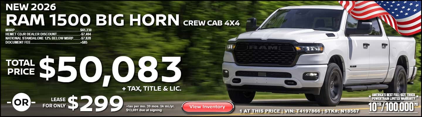 2026 RAM 1500 BIG HORN