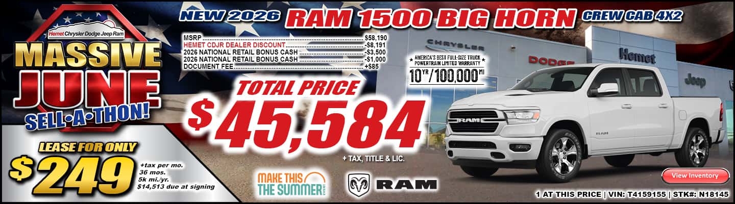 2026 RAM 1500 BIG HORN