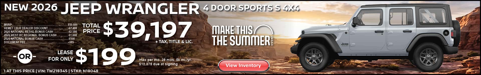 2026 JEEP WRANGLER 4-DOOR