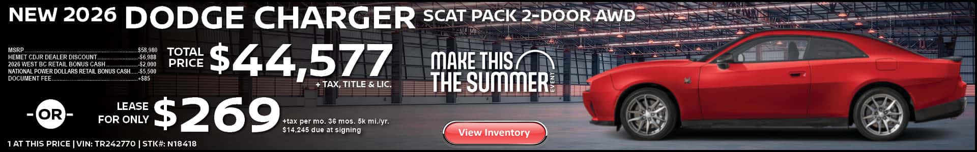2026 DODGE CHARGER SCAT PACK