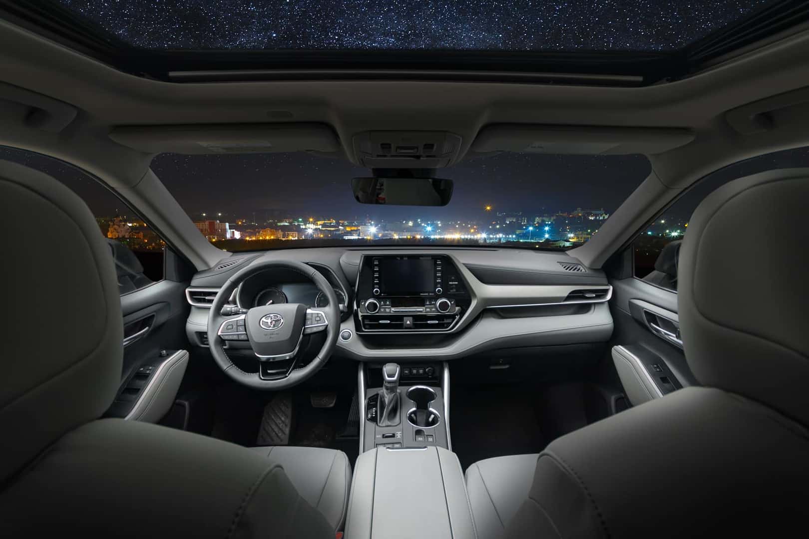 2020 Toyota Highlander interior photograph outside of Holman Toyota dealership