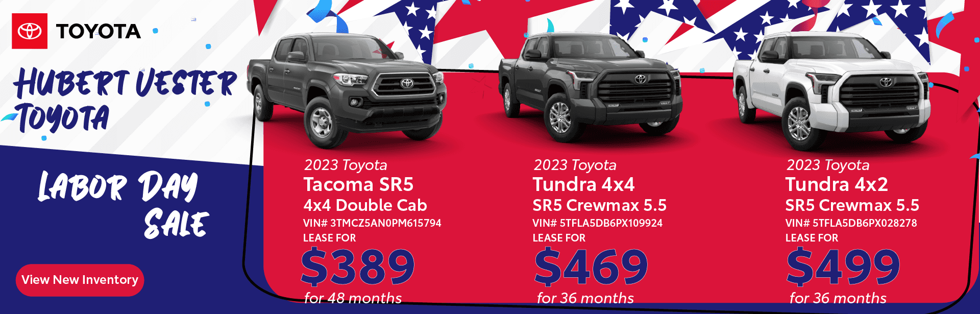 Labor Day Specials Toyota Sale