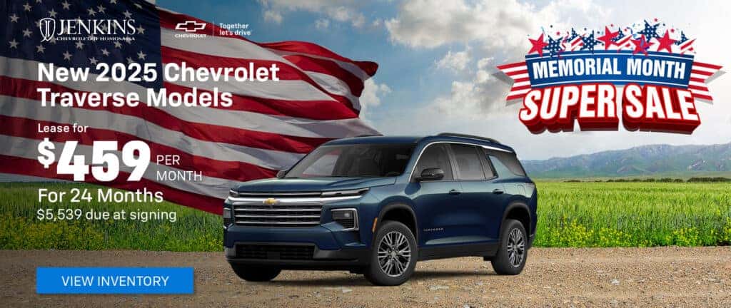 Drive the 2025 Chevy Traverse for $459/Month!