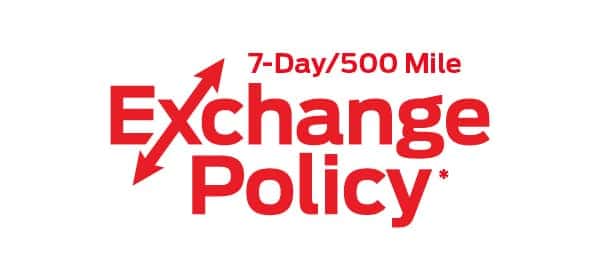 Your pre-owned vehicle purchase is backed by our 7-day exchange policy