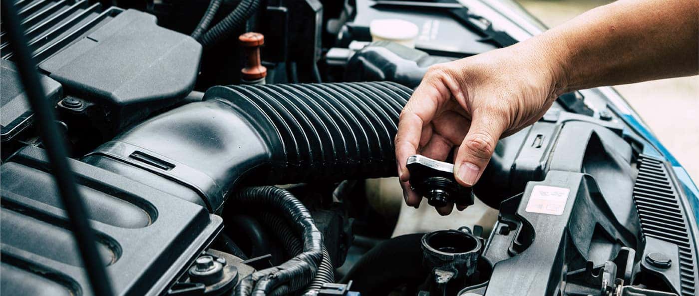 Checking the radiator fluid