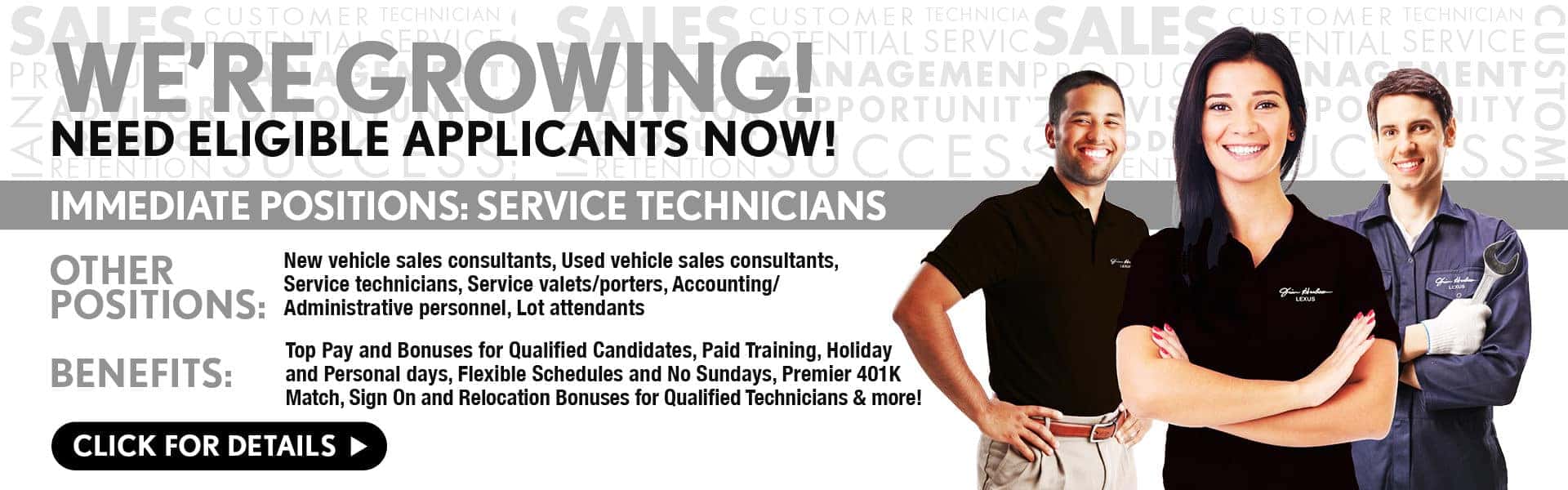 Careers - We're Growing!