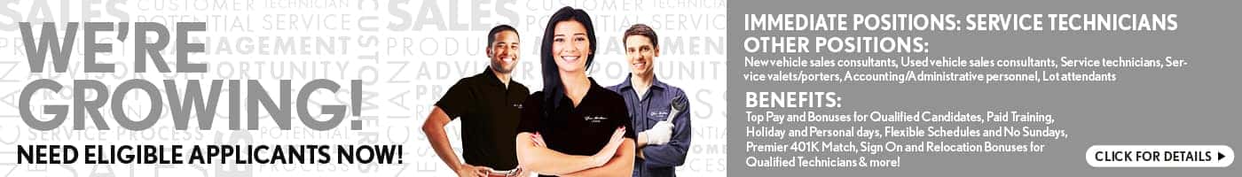 Careers - We're Growing!