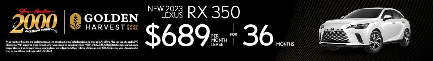 New 2023 Lexus RX 350