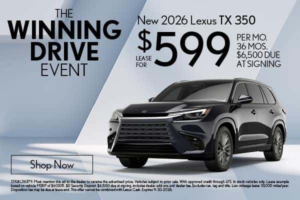 New 2026 Lexus TX 350 