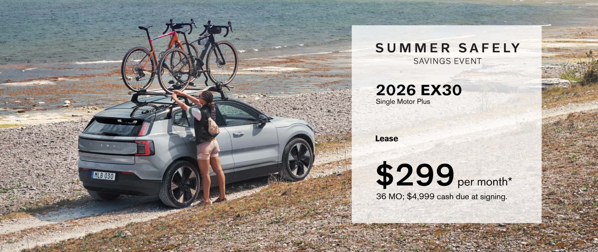2026 Volvo Ex30 Single Motor Plus: Lease for $299/month for 36 months*