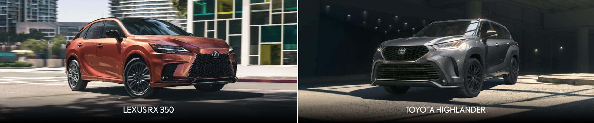 2024 Lexus RX 350 Vs. 2024 Toyota Highlander: What's The Difference?
