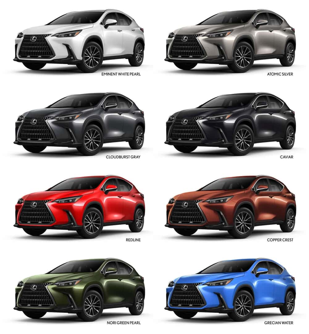 2025 Lexus NX Exterior Colors
