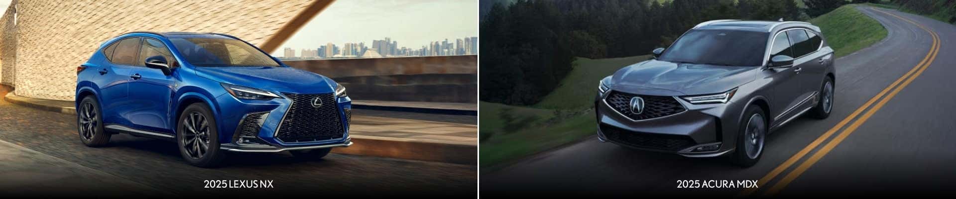 2025 Lexus NX Vs. 2025 Acura MDX
