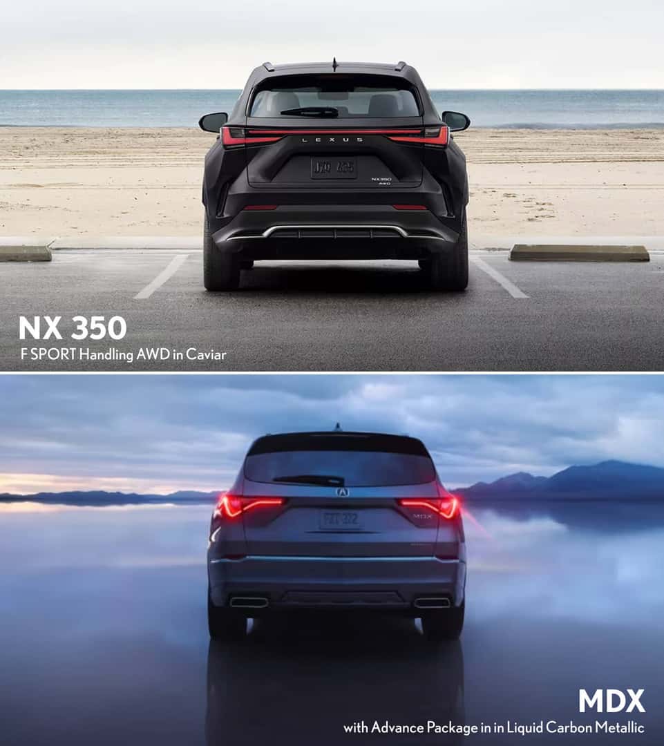 2026 Lexus NX vs. 2026 Acura MDX Technology