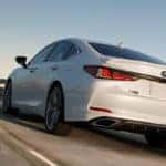 2020 Lexus ES white rear view