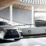 2020 Lexus IS 300 driving up ramp