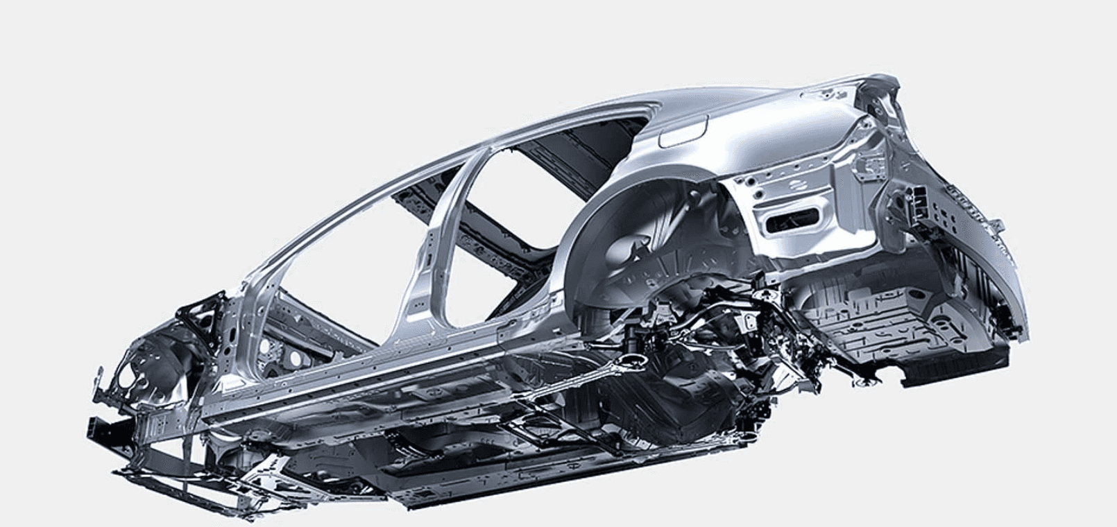 Lexus reinforced materials and crumple zones