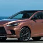 gold lexus rx by ocean