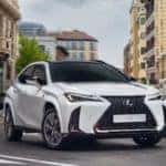 2023 Lexus UXh Exterior Passenger Side Front Angle_o