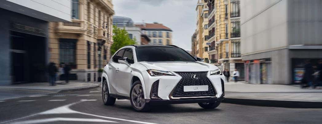2023 Lexus UXh Exterior Passenger Side Front Angle