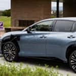 2023 Lexus RZ 450e at EV Charging Station