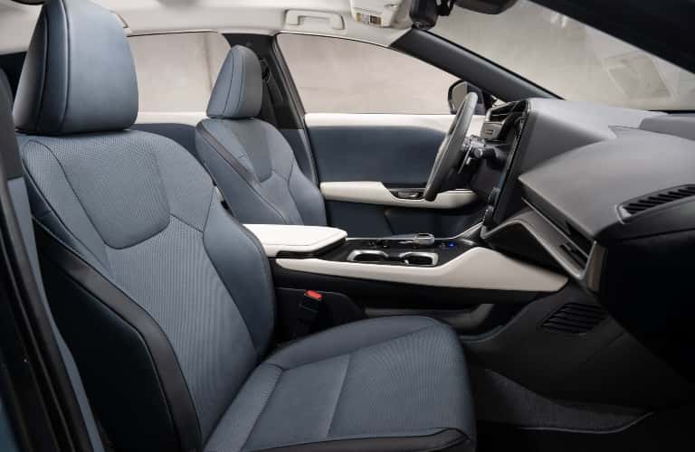 2023 Lexus RZ 450e Front Seat in Thunderstorm