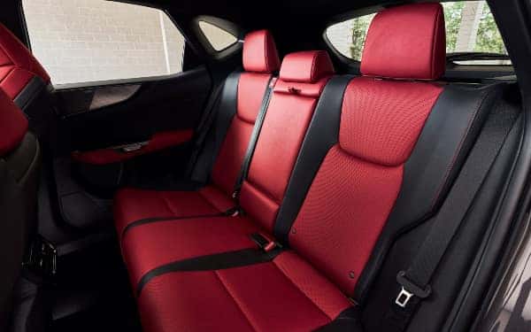 Side View of 2024 Lexus NX450h Rear Seats