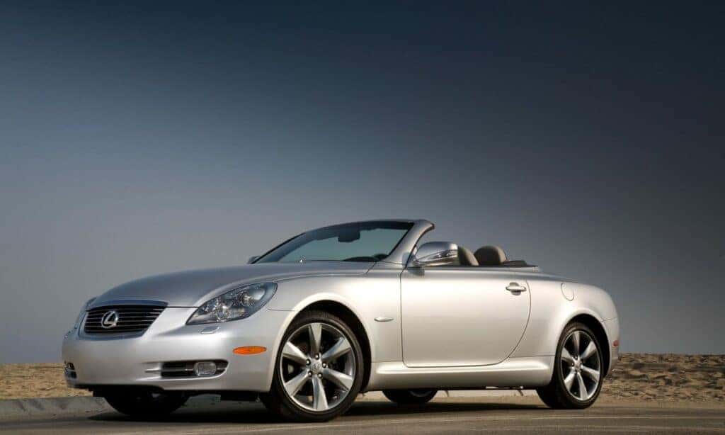 2010 Lexus SC parked in the desert