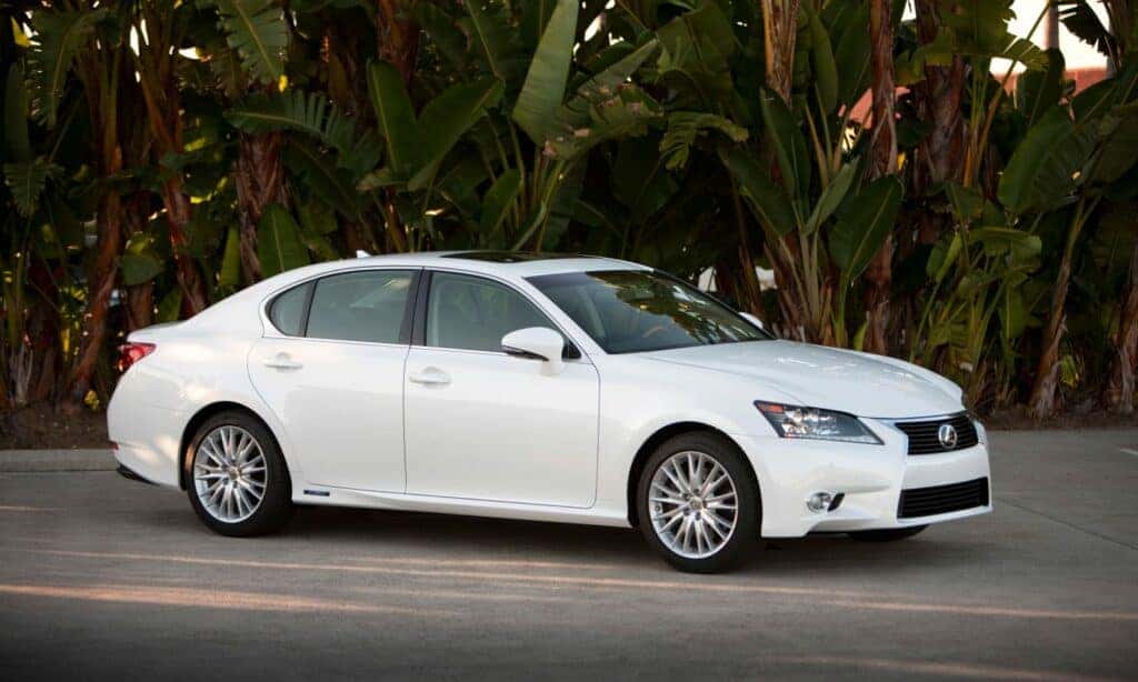 2013 Lexus GS 450 H Parked in a grove of trees