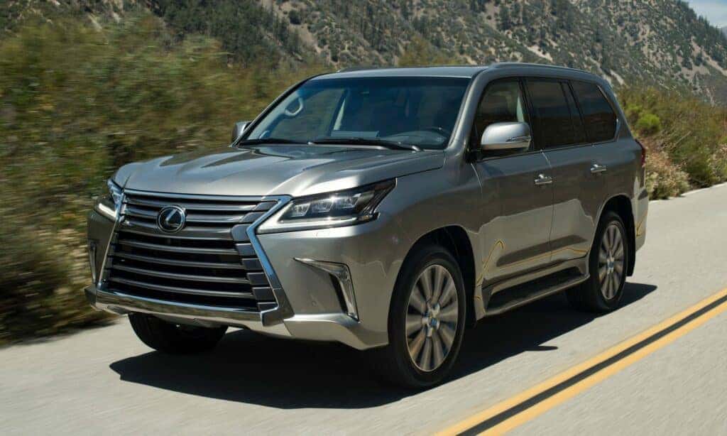 2016 Lexus LX driving in the countryside