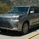 2016 Lexus LX driving in the countryside