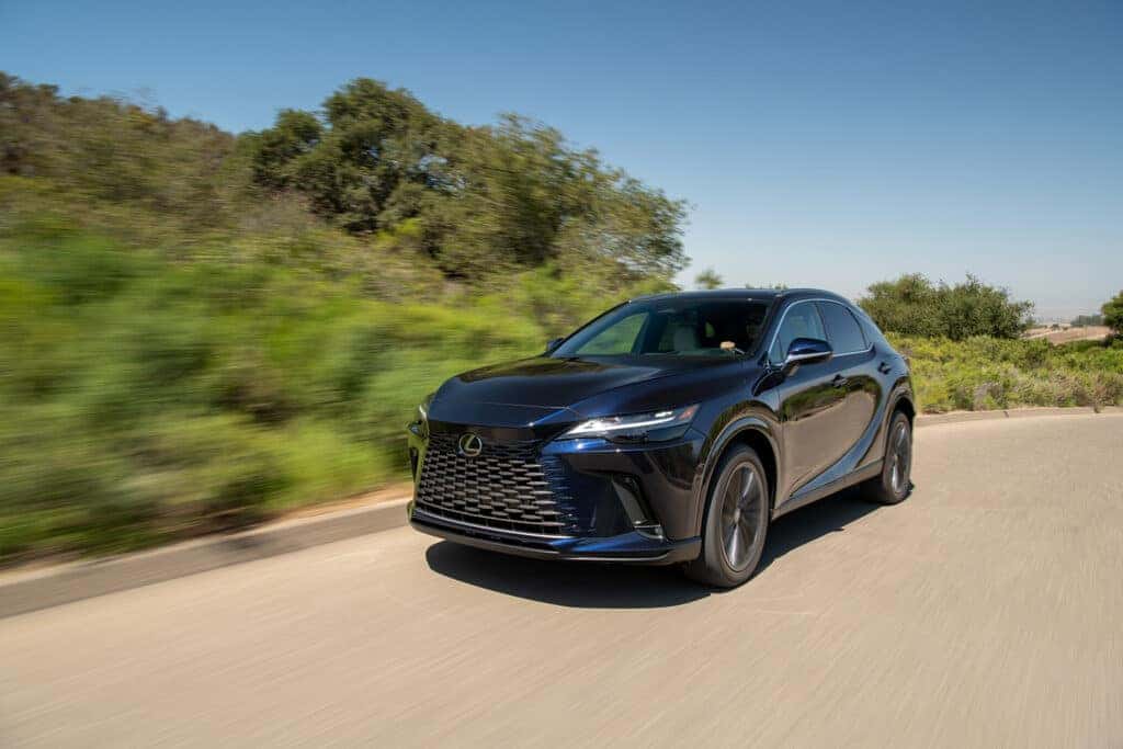 Lexus RX350 Driving on a Rural Road