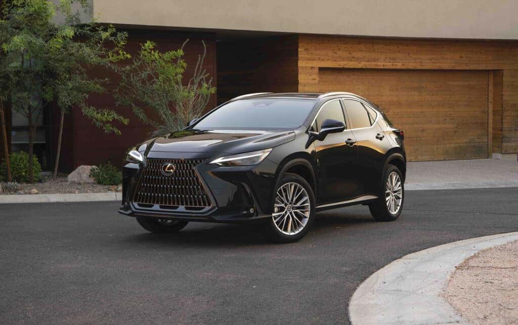 Lexus NX350 Parked in Front of a Mansion