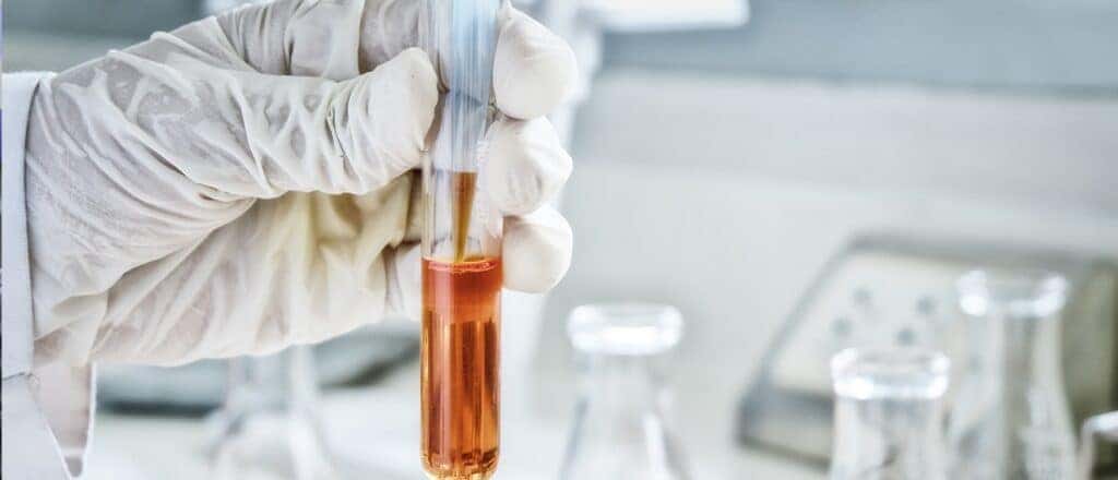 Lab Tech Performing an Oil Analysis
