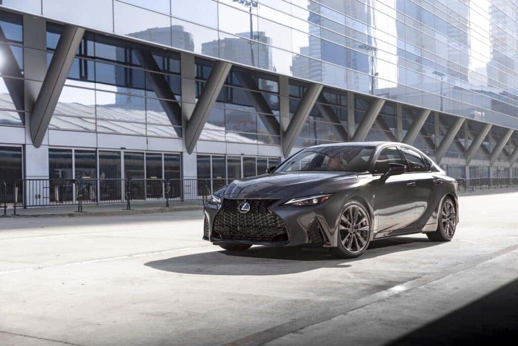 Lexus IS 300 outside of a building in luxury
