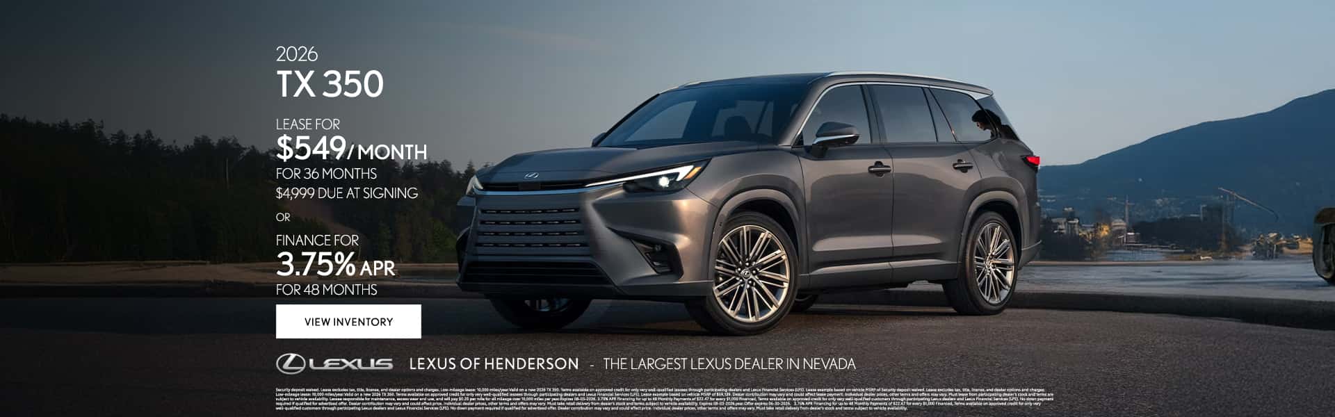 New 2026 TX 350