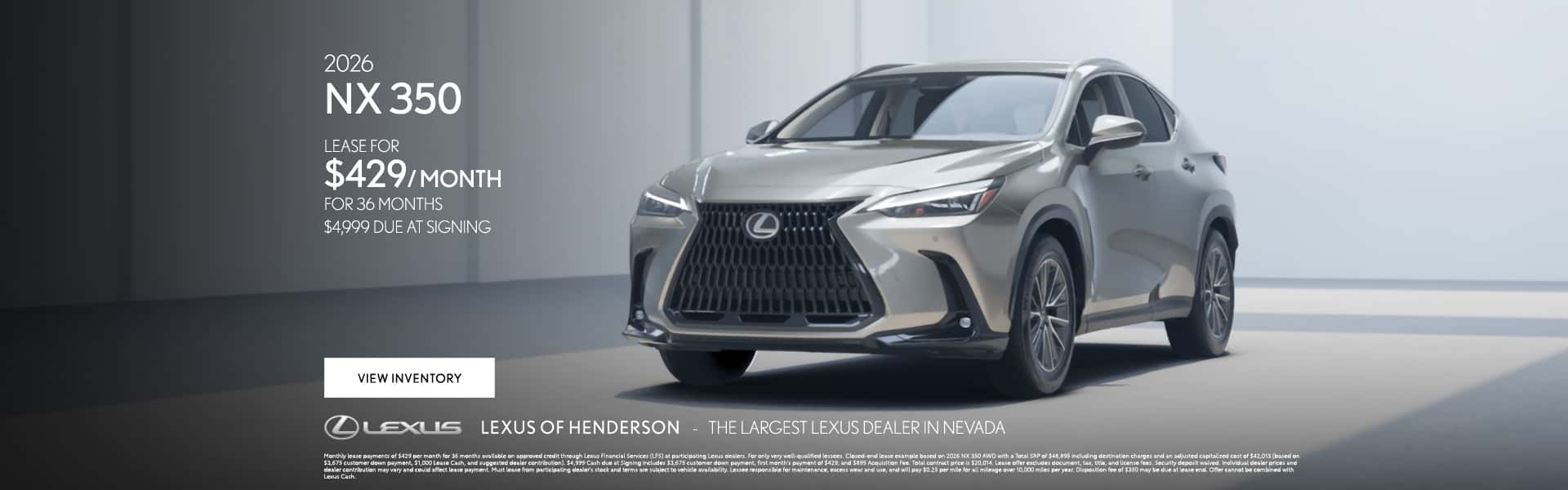 New NX350 Offer