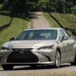 2021 Lexus ES 300h silver country road