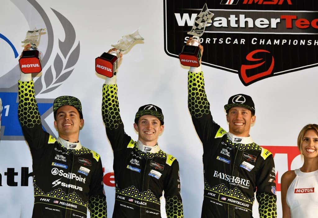 Telitz Hawksworth Kirkwood class podium Petit Le Mans