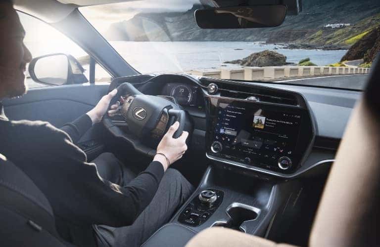 2023 Lexus RZ Front Seat Interior with Dash View