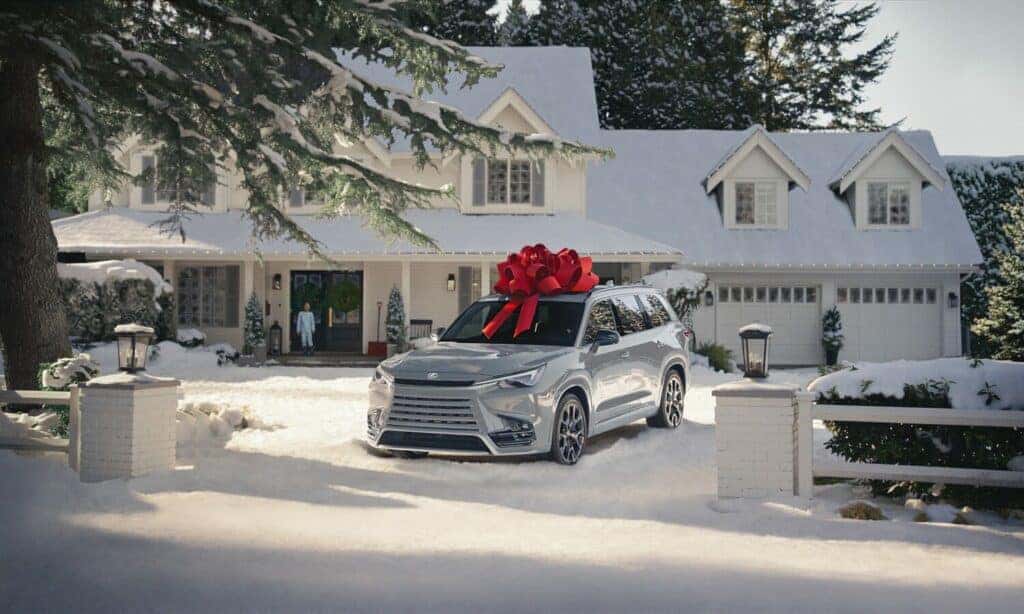 Lexus TX Parked in a Driveway in Overnight Lexus Advertisement