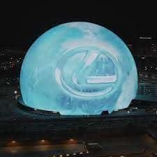 Lexus December to Remember Advertisement Playing on The Sphere in Las Vegas