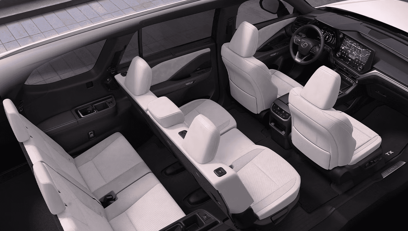 lexus tx seats row