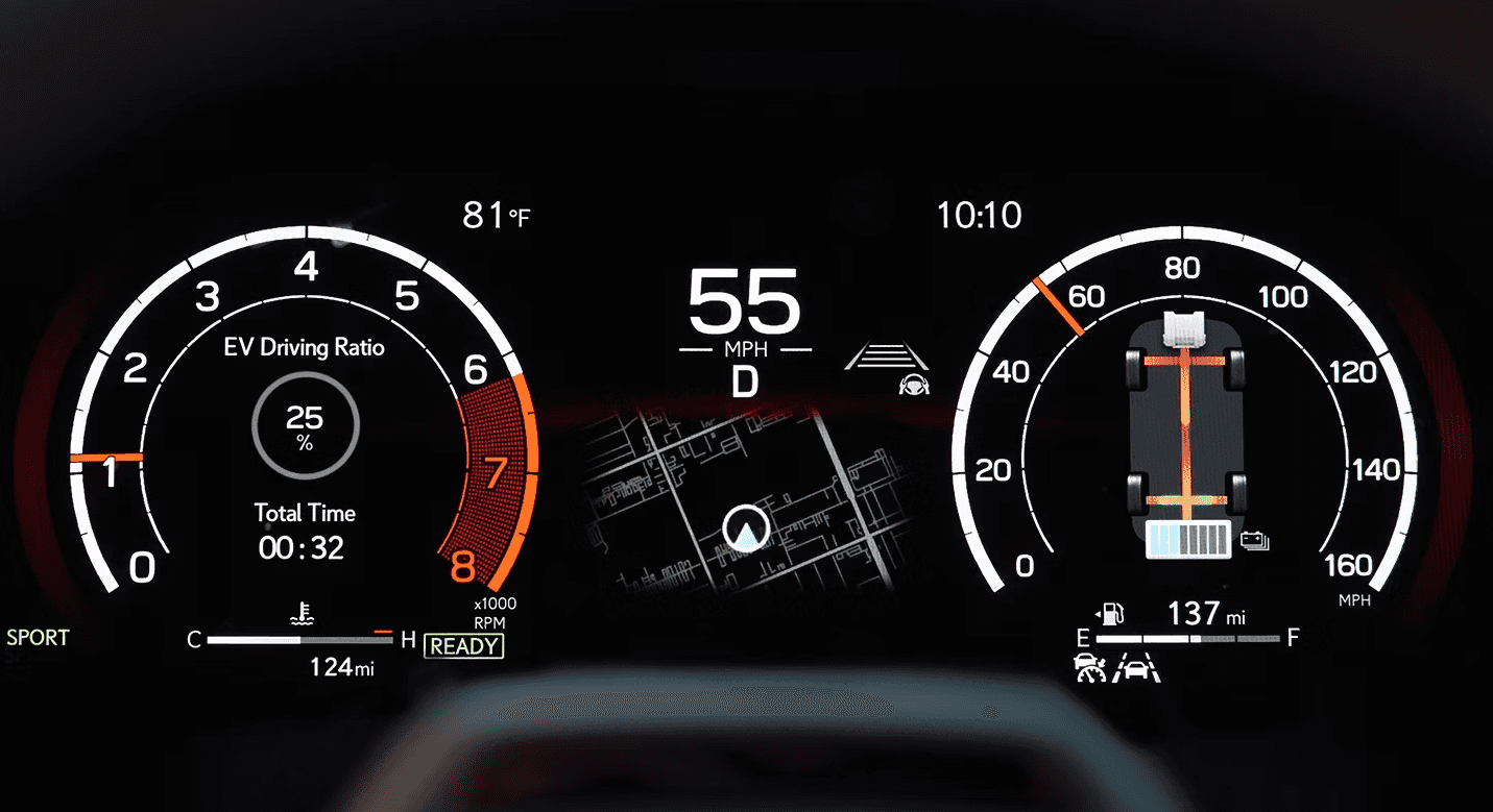 lexus tx screen